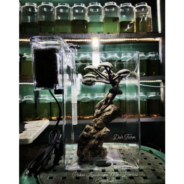 Filter Aquarium Gantung Soliter Aquascape Mini Bonsai