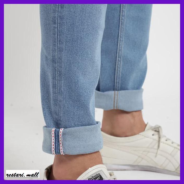 SNAEJAIRP- EDWIN CELANA JEANS HOKKAIDO 01 SLIM FIT STRETCH PANJANG LIGHT BLUE - BIRU MUDA, 35