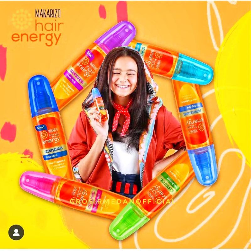 MAKARIZO PARFUM RAMBUT DAN BADAN - HAIR ENERGY SCENTSATION - HARUM WANGI TAHAN LAMA