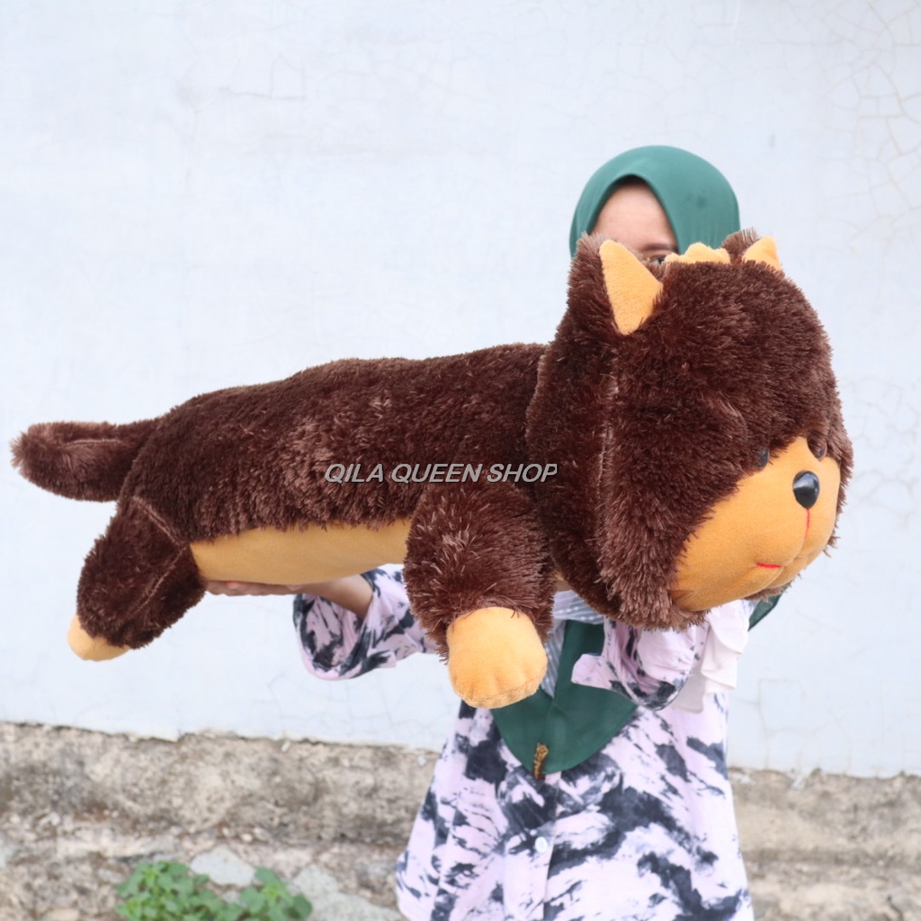 BONEKA GULING KUCING JUMBO, TERLARIS BISA COD