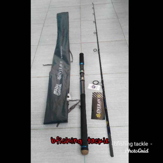 Rod joran abu garcia suveran spining 180cm pe 3 butt joint