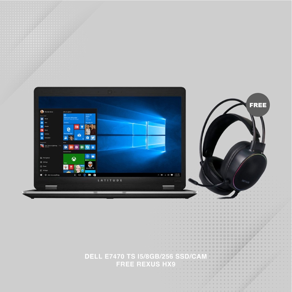 Laptop Dell Latitude E7470 Core i5 RAM 8GB SSD 256GB Touchscreen