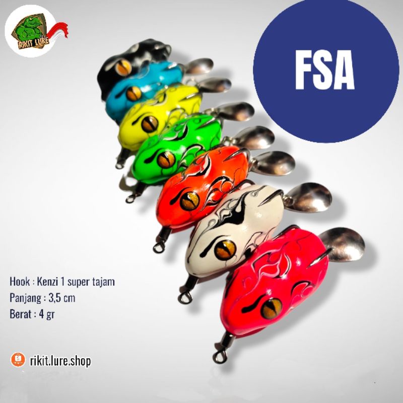 Umpan Soft Frog Rikit Lure FSA || Mini Soft Frog FSA 3,5 cm Umpan Casting Umpan Gabus Toman Umpan Pa