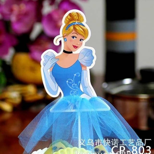 Cake Topper Princess Tutu Happy Brithday Kue Ultah Disney Frozen Sofia