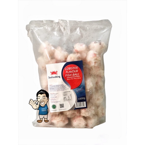 

SeafoodKing Premium Lobster Ball- Bakso Ikan rasa Lobster 1 Kg