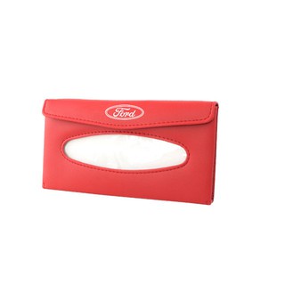G-club Kotak Tisu Gantung Sun Visor Mobil Bahan Kulit Untuk Ford Ranger Fiesta F-150