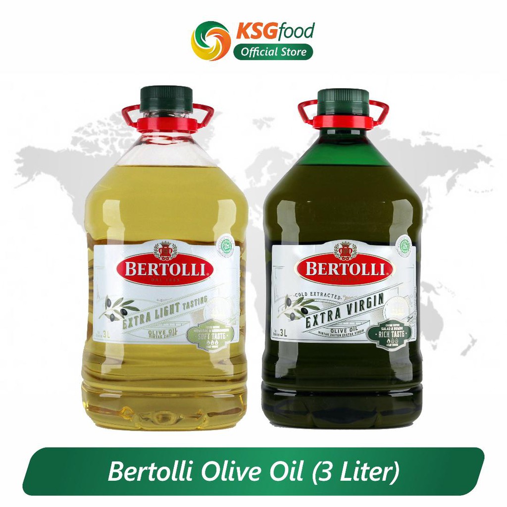 

BERTOLLI Minyak Zaitun Olive Oil Extra Light / Extra Virgin 3L
