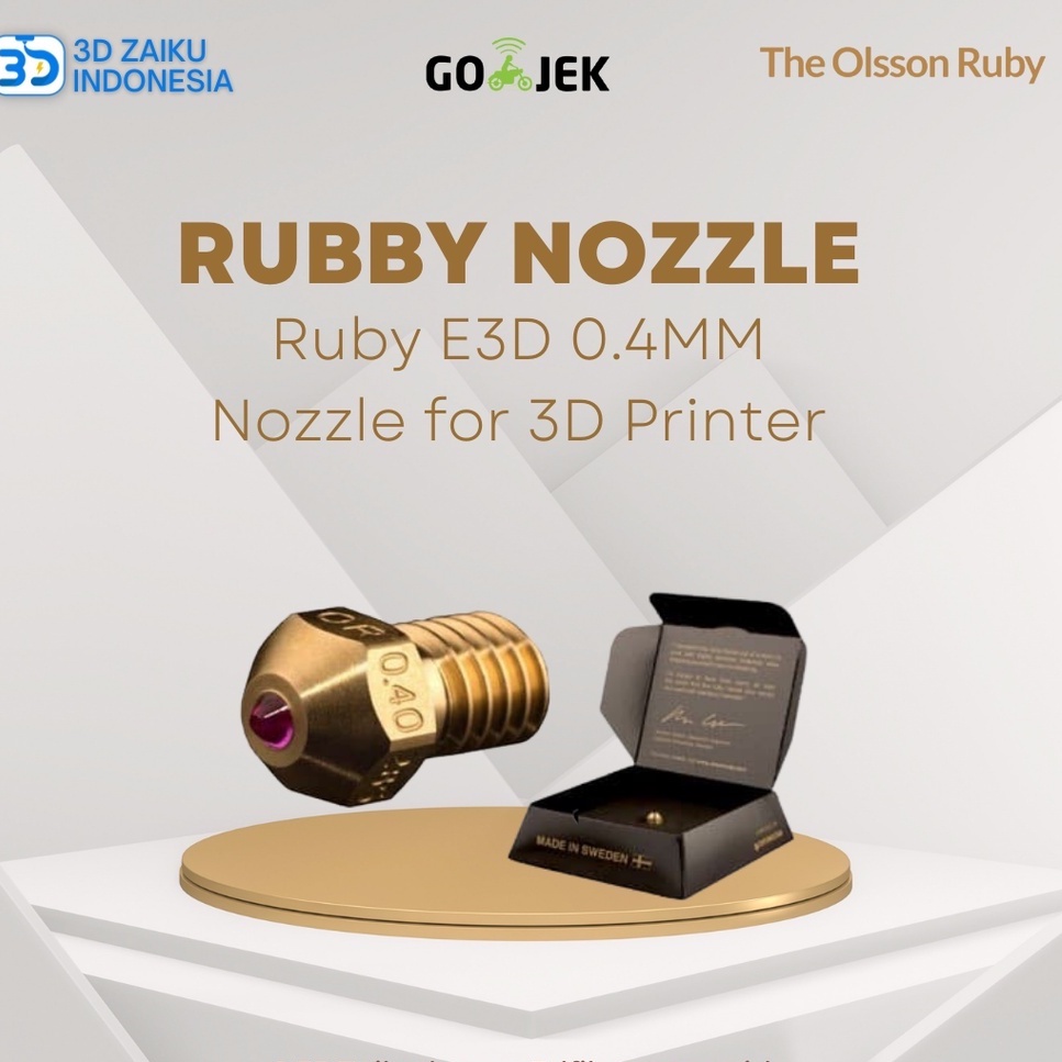 Original Olsson Ruby E3D 0.4MM Nozzle for 3D Printer