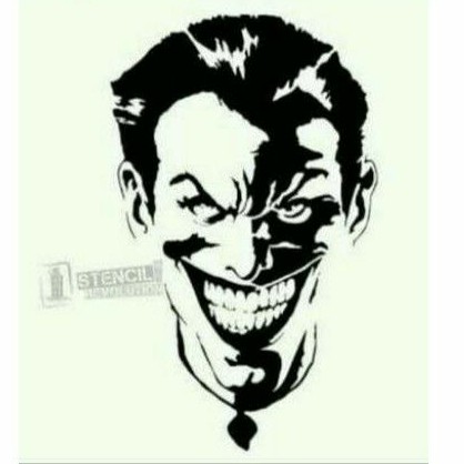 stencil airbrush joker