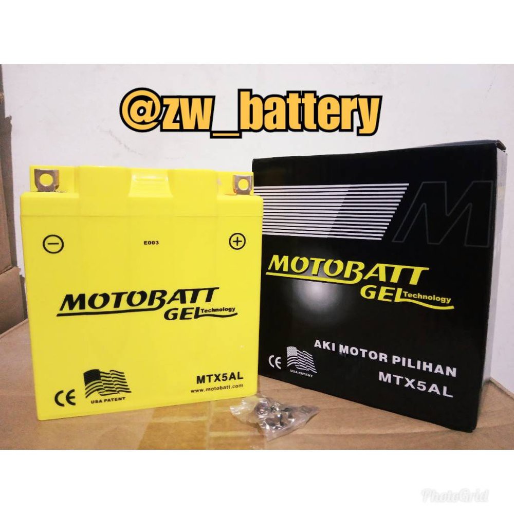 BARU Aki Motor Yamaha Jupiter MX Motobatt MTX5AL Aki Kering