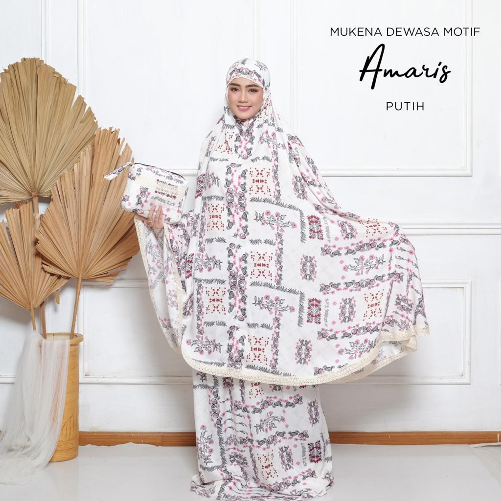 PUSAT MUKENA TASIK - MUKENA DEWASA MOTIF RAYON AMARIS