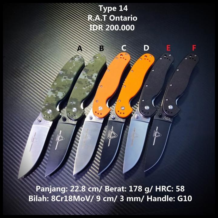 Pisau Survival Outdoor Rat Ontario