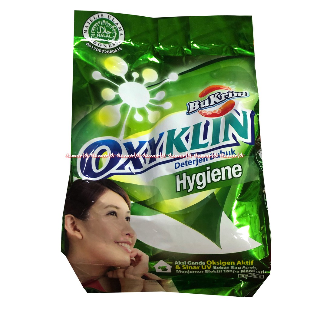 Bu Krim Oxyklin Hygiene 800gr Sabun Cuci Bubuk Detergent Bukrim Detergen Powder BuCream