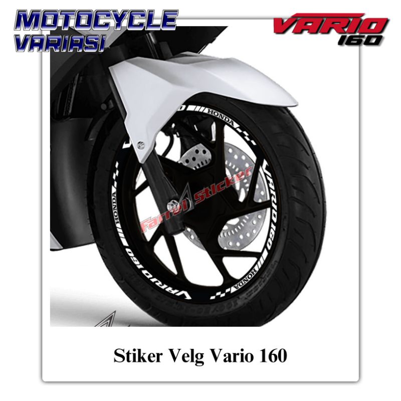 Stiker Velg Vario 160 Sticker Velk Vario 160 Depan Belakang