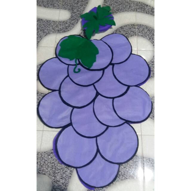 Kostum anggur flanel anak