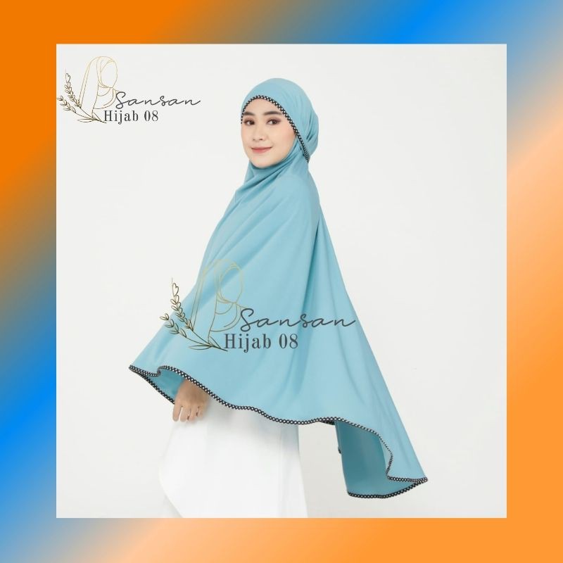 Khimar Niqob DENARA POLKA Jersey Super