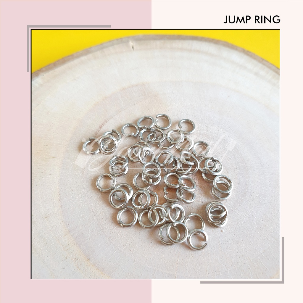 10gr Jump ring jumper ring 0,4 / 0,5 / 0,6 / 0,7 / 0,8 nikel silver gold jump ring 4mm 5mm 6mm 7mm