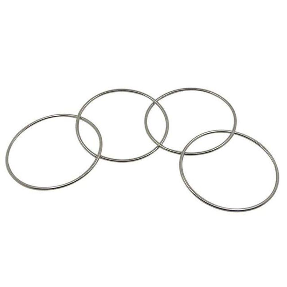 Mxbeauty Cincin Ajaib Magic Tools 4pcs Mainan Bermain Trik Sulap Magic Linking Hoops Alat Peraga Sulap Magic Iron Hoops