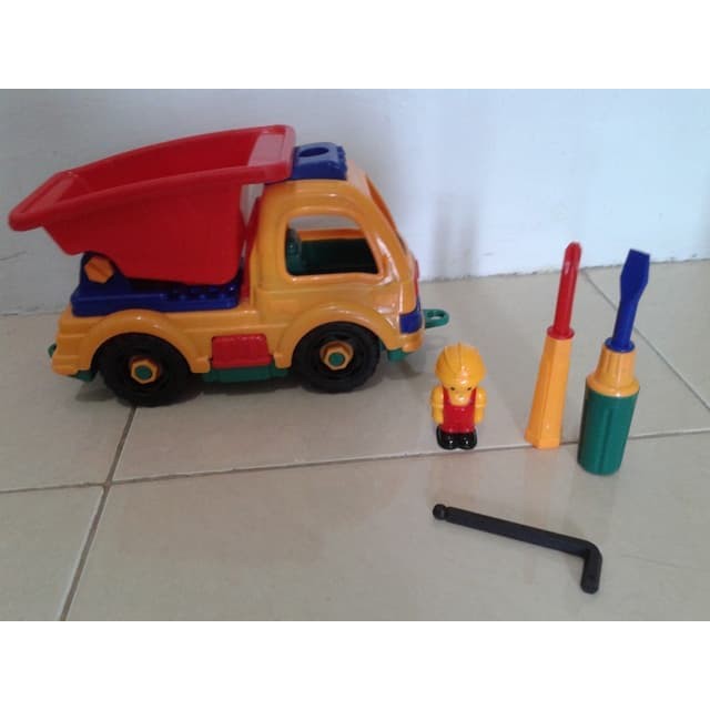 Mobil Konstruksi Bongkar Pasang - Mainan Edukatif  Original