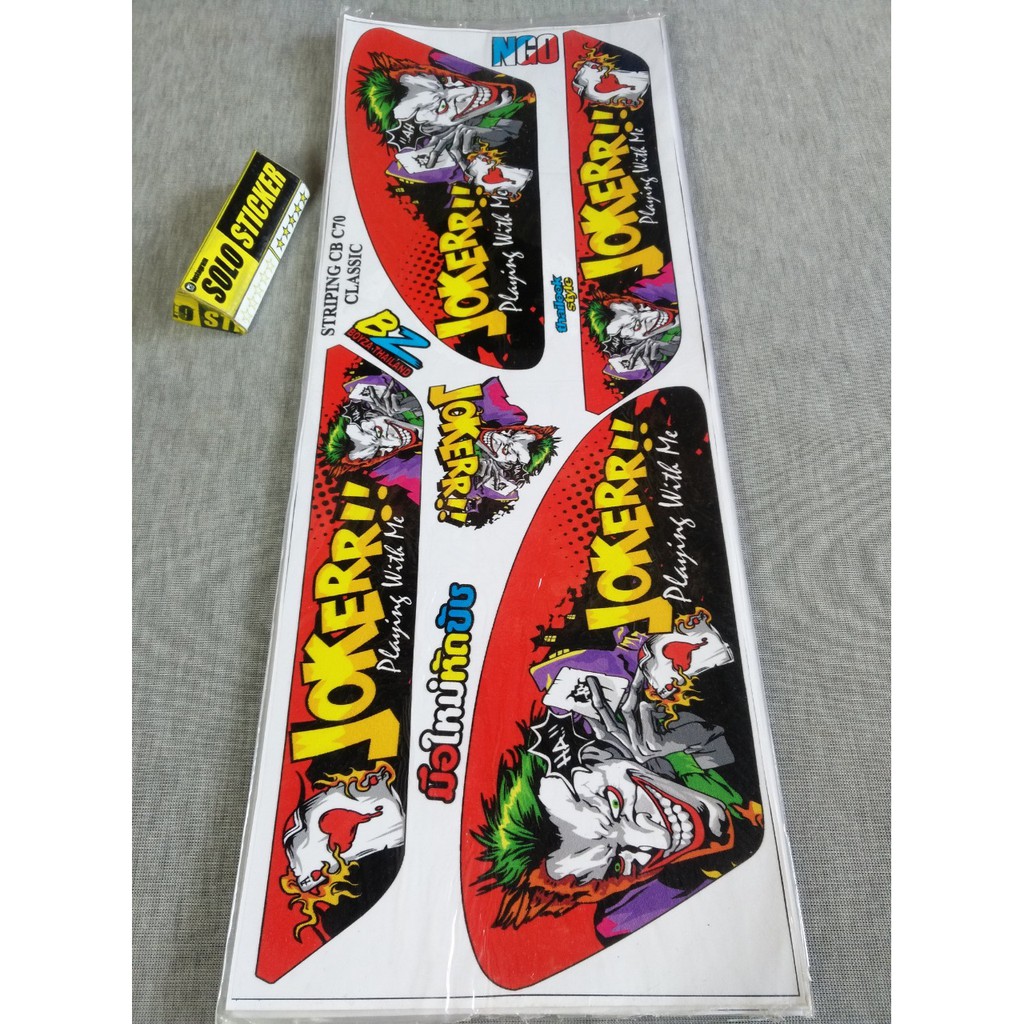Bisa Cod Striping Sticker Variasi Honda C70 Jokerr Shopee Indonesia