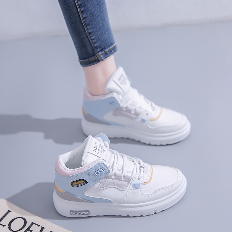 TBIG [COD] Sepatu Sekolah Sneakers High Top Import Shoes TOPTIME &amp; LOOK33YART  Wanita Sepatu Korea Style Sekolah Kuliah High Top