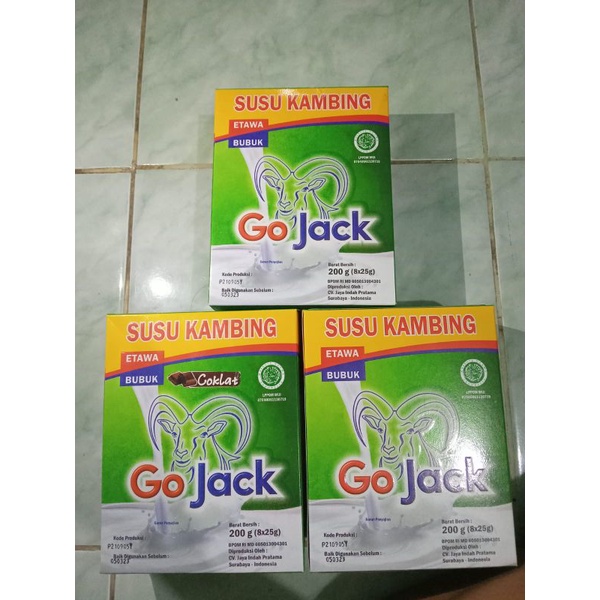 

susu kambing etawa • Instant • merk Go Jack