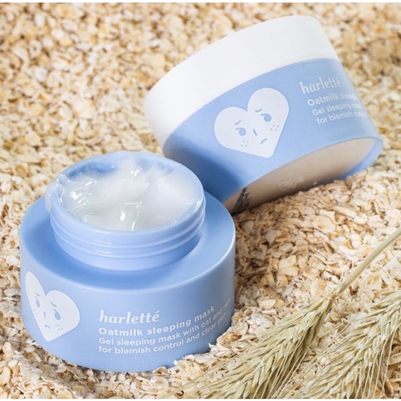 Harlette Oatmilk Sleeping Mask | acne prone,dry,combination,trobled skin