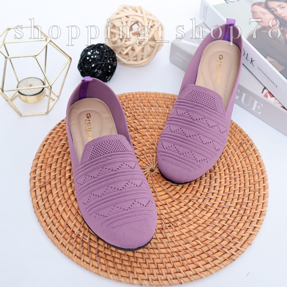 Sepatu Wanita Flatshoes Rajut Gratica BG 01