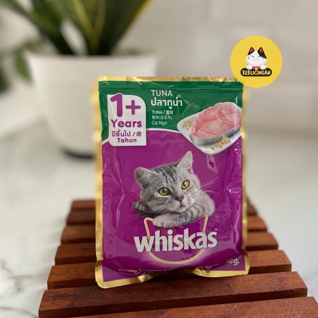 WHISKAS Adult Sachet Makanan Kucing Basah Wet food Pouch 80 gr