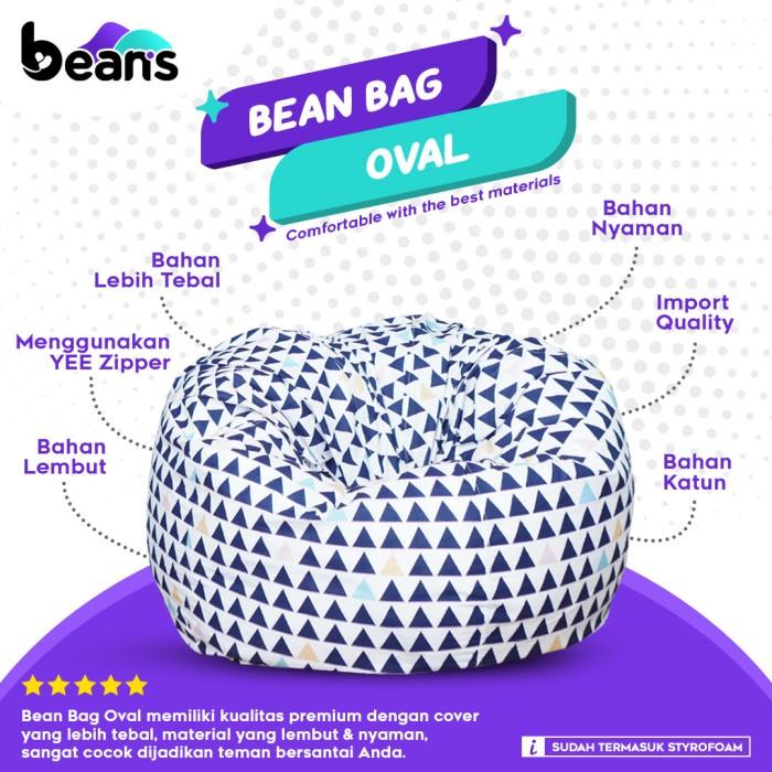 Bean Bag Oval Motif - Termasuk Isi - Bean Bag Motif - Beanbag - 13