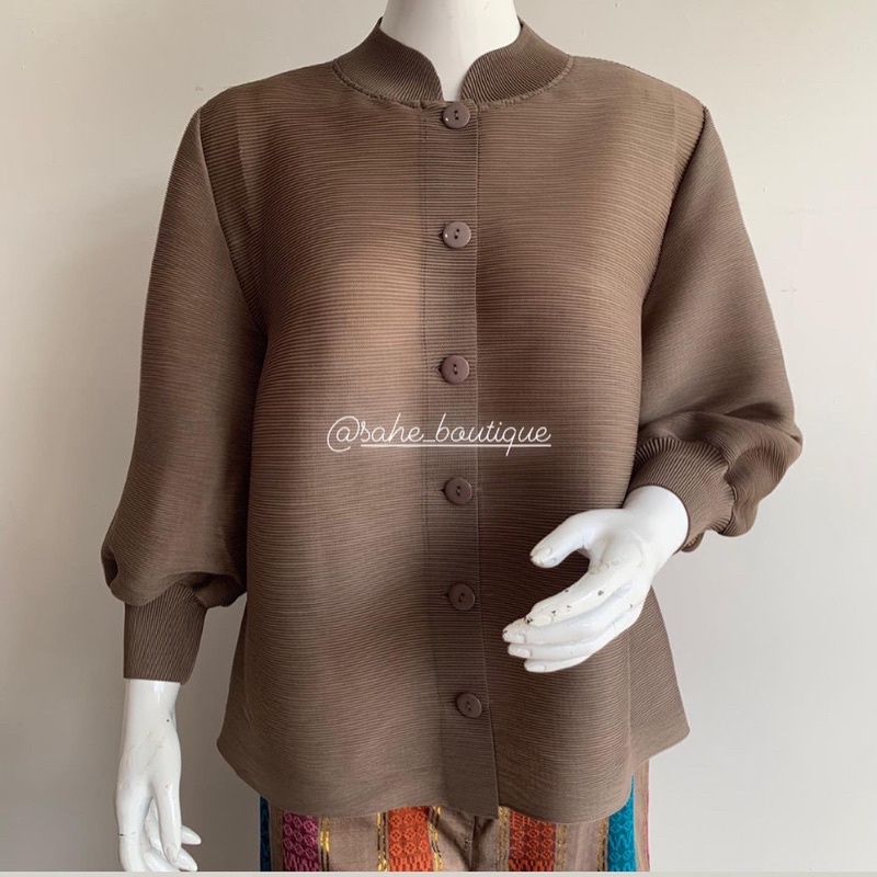 Sahe top sanghai pleats bangkok ori