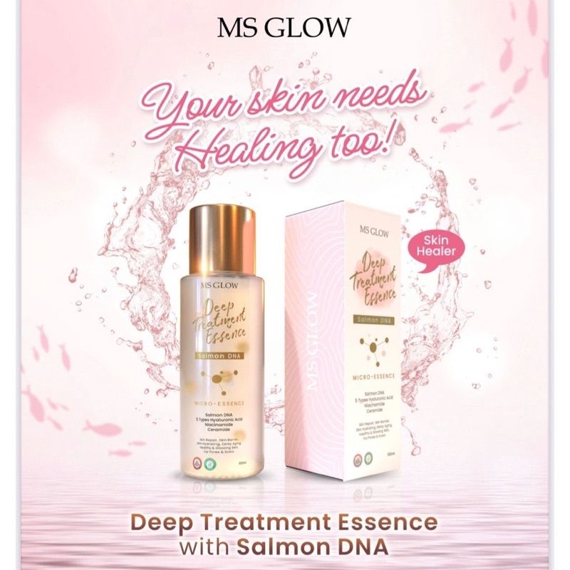 DEEP TREATMENT ESSENCE WITH SALMON DNA MS GLOW ORIGINAL BISA COD