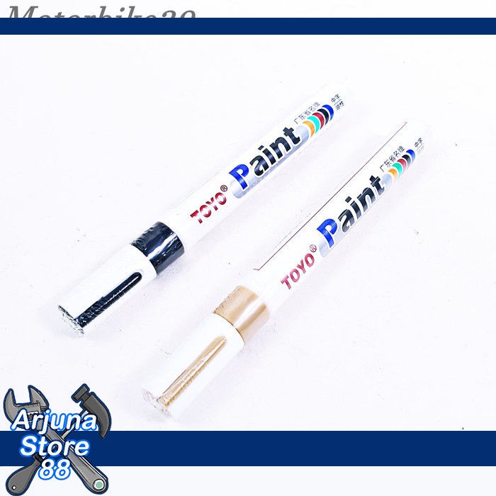 

Spidol Ban Toyo Tire Marker Warna Gold Dan Hitam Spidol Ban