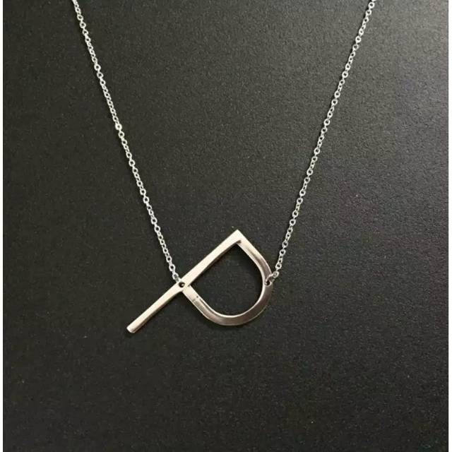 Fourfashion Kalung Rantai inisial huruf / kalung xuping Huruf - SILVER