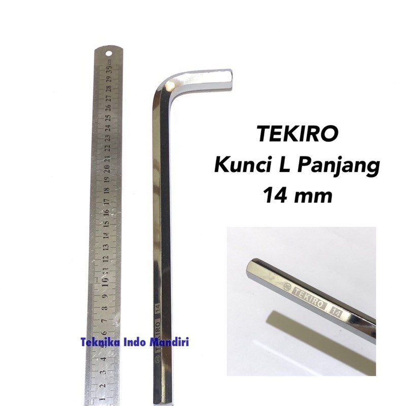 TEKIRO Kunci L Panjang ukuran 14 MM