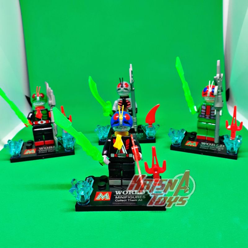 MAINAN BALOK SUSUN/BRICKS KAMEN RIDER/BUILDING BLOCK BELALANG TEMPUR