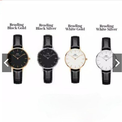 JAM TANGAN WANITA Dw Strap KULIT KUALITAS SUPER PREMIUM FREE BOX DAN PAPERBAGS FASHION ANALOG QUARTZ MEWAH ELEGAN