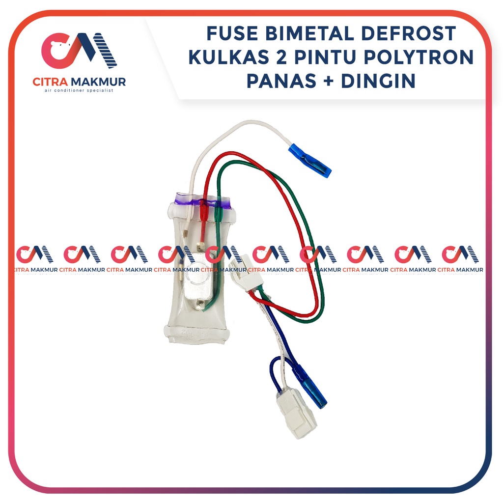 Defrost Bimetal Fuse Polytron Double Kulkas 2 pintu Dobel Panas dan Dingin semua merk