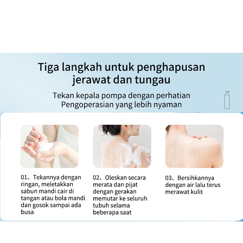 [IUallure] Body Wash Sabun Mandi Menghilangkan Jerawat 260ml Repair Skin / Brightening / 100% herbal / Original Product