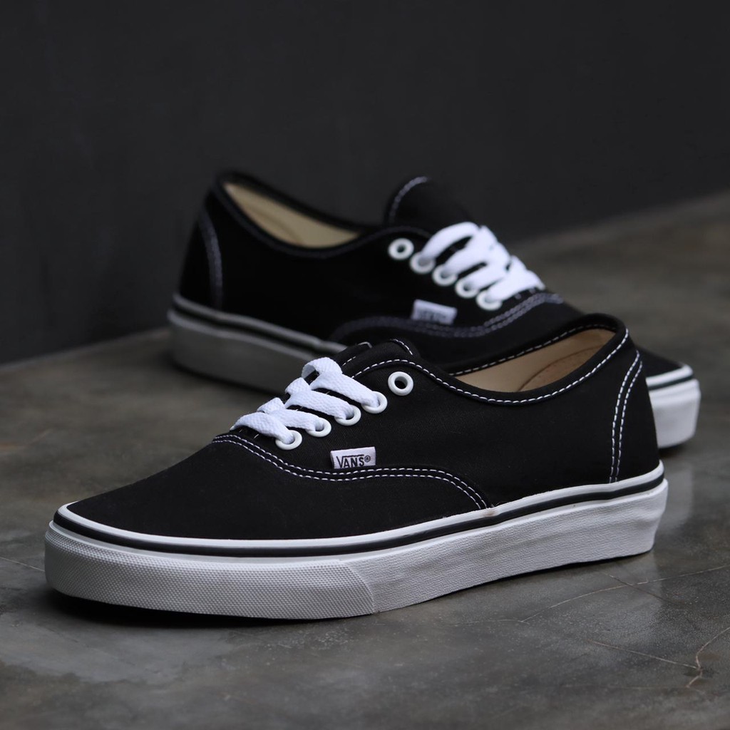 [BNIB] SNEAKERS VANS AUTHENTIC CLASSIC BLACK WHITE SEPATU SKATEBOARD-2