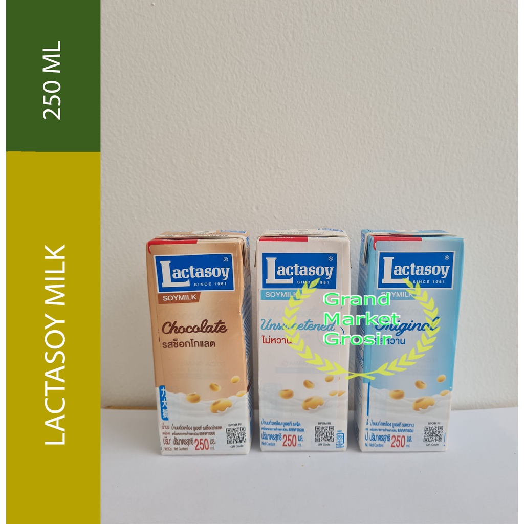 

Susu Kacang Lactasoy Soymilk, Susu Segar 250 ml