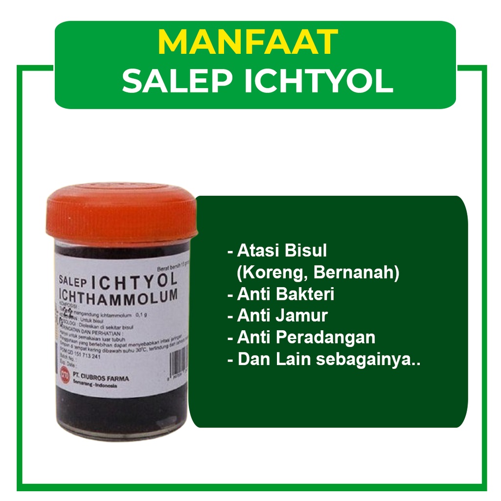 BELI 1 PCS GRATIS 1 SALEP BISUL ICHTYOL - SALEP BPOM HILANGKAN BISUL, ANTIBAKTERIAL, ANTI JAMUR, ANTI PERADANGAN