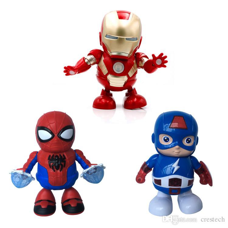 Robot Iron Man Dancing Robot Spiderman Iron Man Capt Amerika Robot Joget Iron Man Joget