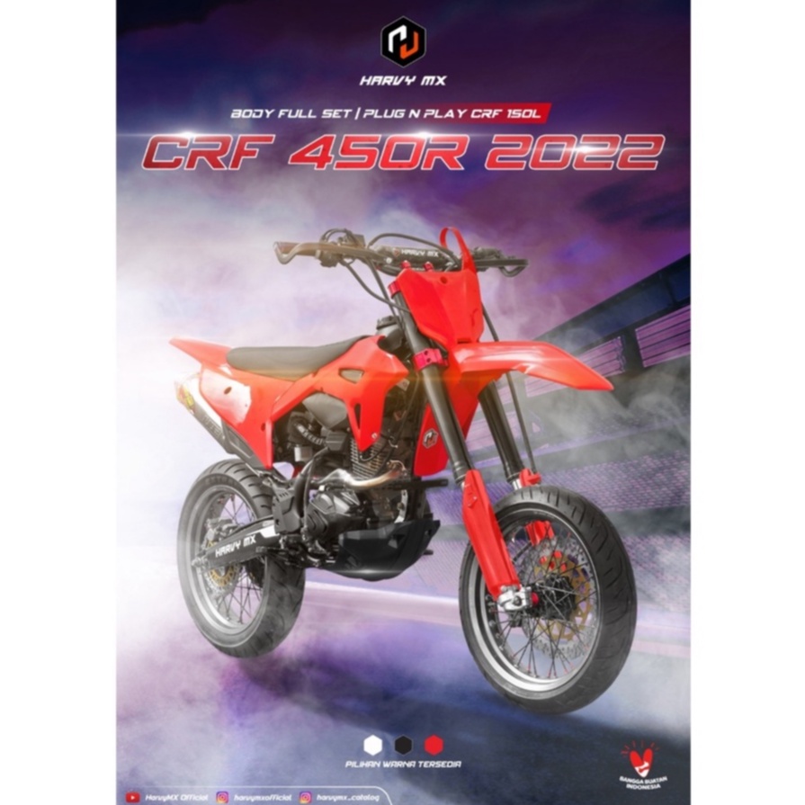 BODY FULL SET CRF 450R 2022 PNP CRF 150 L HRV