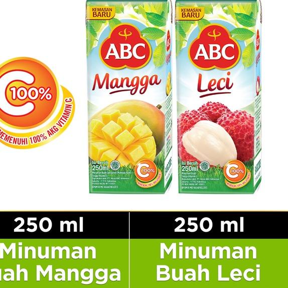 

Sale sale--ABC Mango Juice 250 mL + ABC Lychee Juice 250 mL