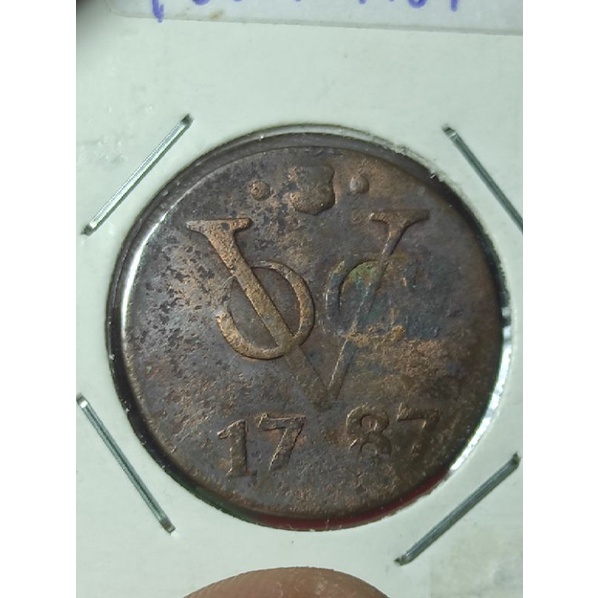 koin voc 1 duit 1787 shield utrecht