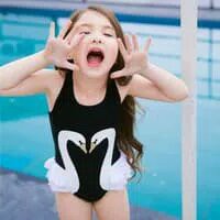 BAJU RENANG ANAK MOTIF FLAMINGGO / FLAMINGGO SWIMSUIT ANBR-01