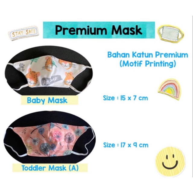 Premium mask duckbill anak masker