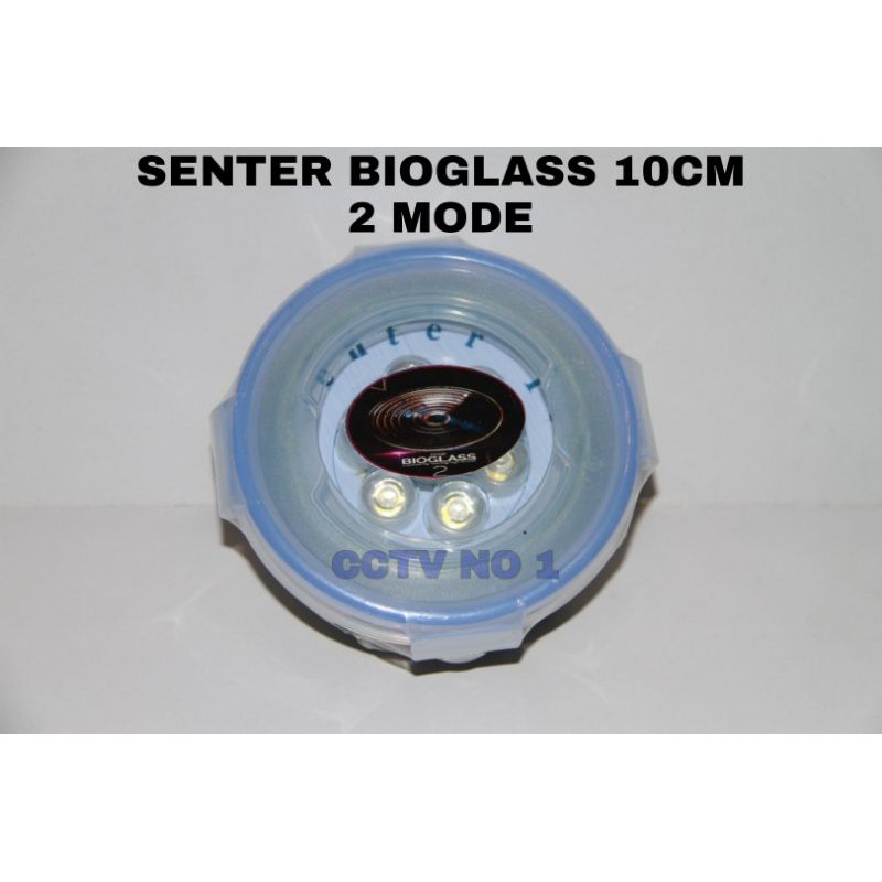 Senter Bioglass 2+ LED 10 cm 450 LUMEN 2 MODE SUPER TERANG(READY STOCK) produk mci