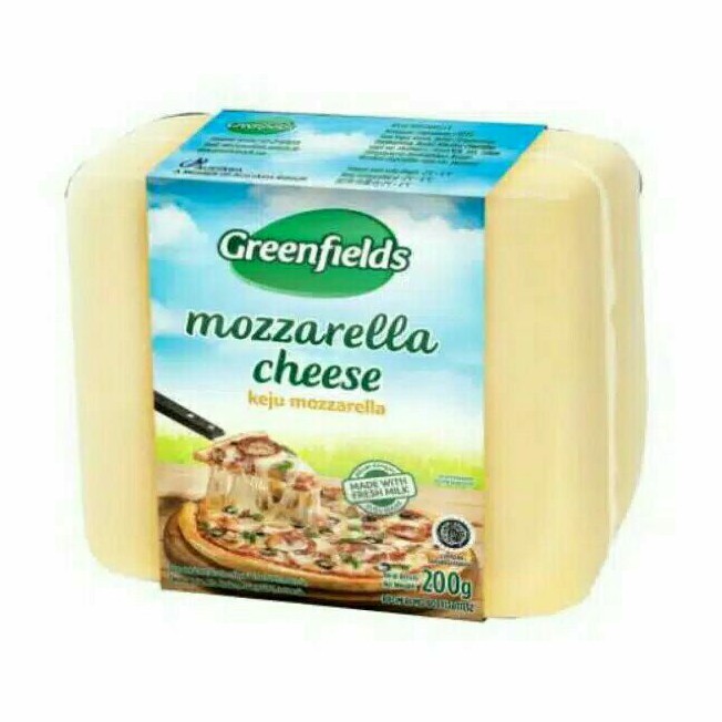 

Greenfields Keju Mozarella 200gr - Mozzarella Cheese